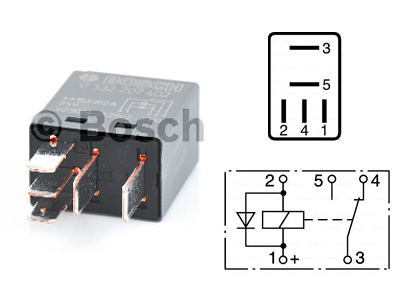 MIKRORELE BOSCH 24V 10A DIODI