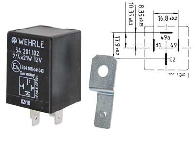 VILKKURELE WEHRLE 12V 4-N. C-31-
