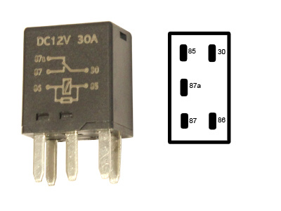 MIKRORELE 5-N 12V 30A