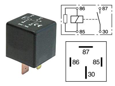TEHORELE 24V 70A 4-N.