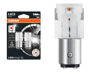 OSRAM # LEDRIVING SL 12V P21/5W RED