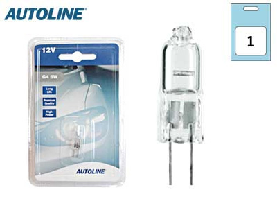 POLTTIMO AUTOLINE 12V 5W G4 HALOGEN  BLISTER