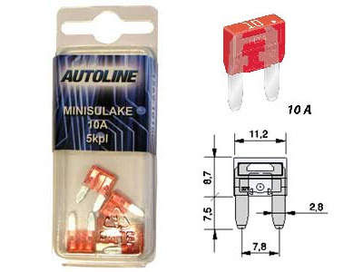 SULAKEBLISTER MINI GM 10A 5-KPL