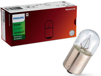 POLTTIMO PHILIPS R10W 24V BA15S MASTERLIFE