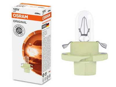 OSRAM ORIGINAL 12V BX8,4D 2W