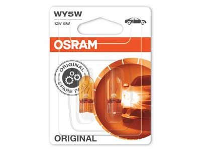 OSRAM # ORIGINAL 12V WY5W DOUBLE BLISTER