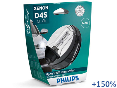 PHILIPS D4S +150%  EXTREMEVISION GEN2 BLISTER