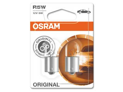 OSRAM ORIGINAL 12V R5W DOUBLE BLISTER