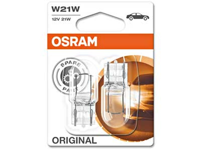 OSRAM ORIGINAL 12V W21W DOUBLE BLISTER