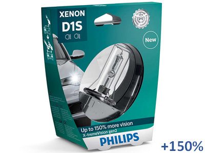PHILIPS D1S +150%  EXTREMEVISION GEN2 BLISTER