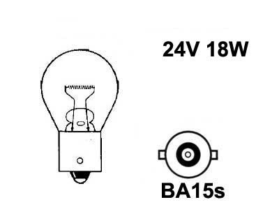 SAFRA 2412 24V 18W BA15S