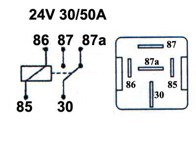 TEHORELE 24V 40/50A 5-N.