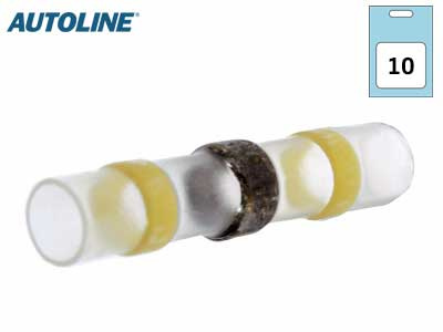 KUTISTELIITIN KELTAINEN TINALLA 3,0-6,0 MM -10KPL