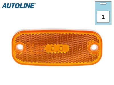 AUTOLINE LED ÄÄRIVALO KELT. 111X45MM 12-24V