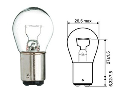AUTOLAMPPU 1375 12V 20W BA15D