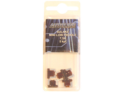 SULAKEBLISTER 7,5A MINI LOW PROFILE 5-KPL RUSKEA