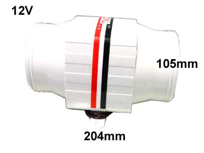 TUNNELIPUHALLIN 12V 4''