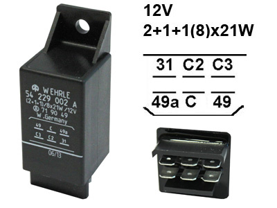 VILKKURELE WEHRLE 12V 6N.