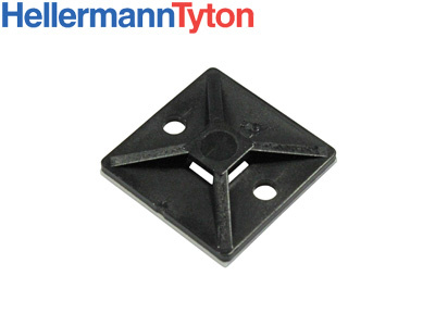 NIPPUSITEEN KIINNIKE MUSTA 28X28X4,7MM (100KPL)