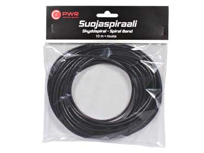 SUOJASPIRAALI 5-40MM 10M MUSTA