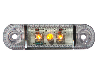 LED ÄÄRIVALO KELT. 12/24V 84X24MM