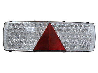 LED TAKAVALO PERÄVAUNUUN  24V 7-KAM. VASEN 7-PIN DIN