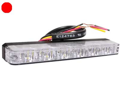 AXIXTECH ES6 PUNAINEN LED-TASOVILKKU 12/24V 129MM