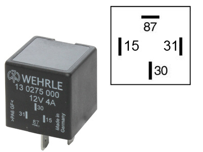 PUOLIJOHDERELE 12V 4A +OHJAUS