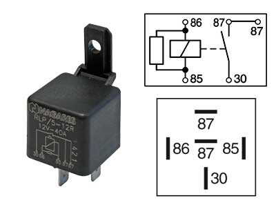 RELE 12V 40A 5-N. VASTUS
