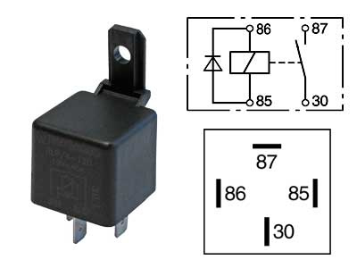 RELE 12V 40A 4-N. DIODILLA
