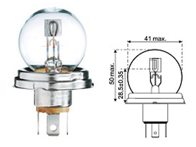 AUTOLAMPPU  1202   55/50W R2 P45T