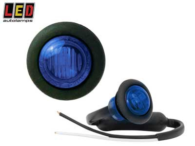 LED-ÄÄRIVALO SININEN, PYÖREÄ