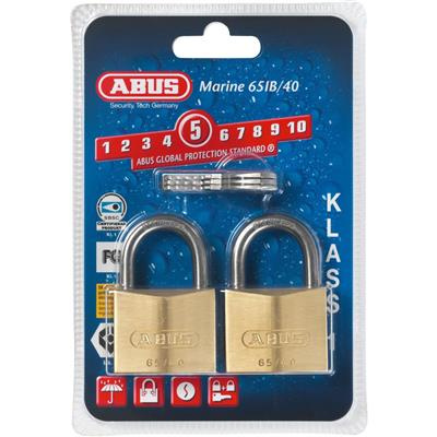 ABUS riippulukko 65IB/40, luokka 1, tuplapakkaus