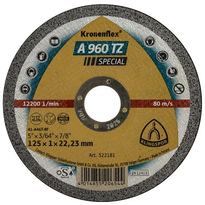 KATKAISULAIKKA 125X1,0X22,23 A960 TZ