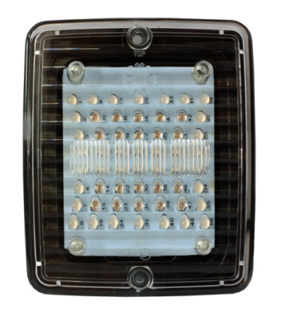 IZELED LED-TAKA-/JARRUVALO 24V , KIRKAS LASI 130X110X45 800126