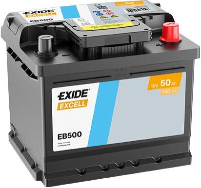 EXIDE-AKKU EXCELL EB500 50AH