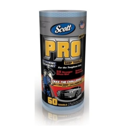 SCOTT® PRO SHOP TOWELS TEHOPAPERIPYYHE, 60ARK/RLL, 28X26CM (12RL