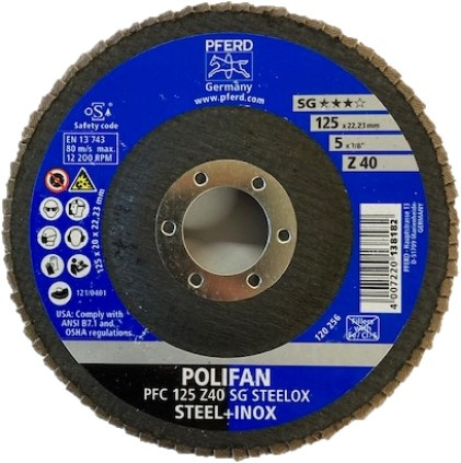 125 X 22 PFC Z40 F, lamellilaikka
