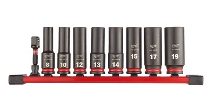 HYLSYSARJA 3/8" SYVÄ 9P, Milwaukee