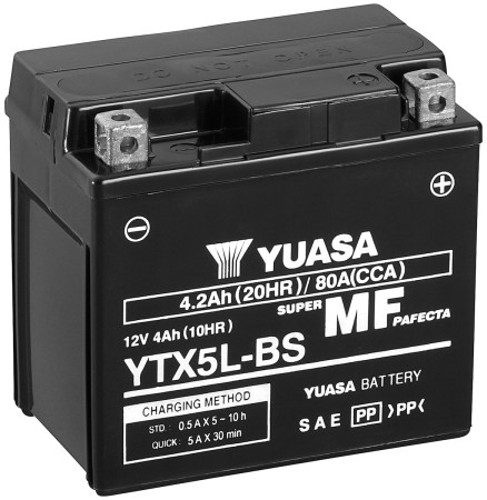 AKKU YUASA  MP 4,2AH AGM -+ 115X72X107 YTX5L-BS