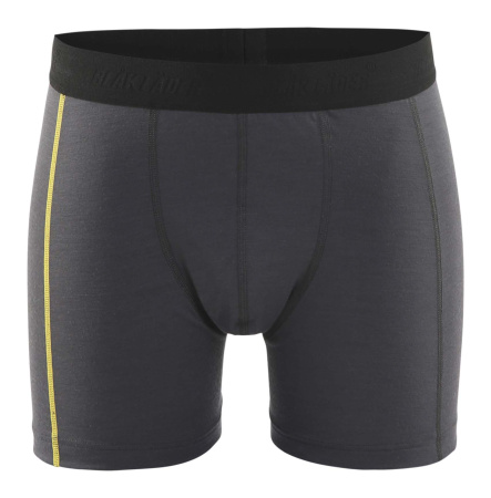 Boxerit XLIGHT, 100% merinovilla Tummanharmaa/Keltainen, Blåkläder