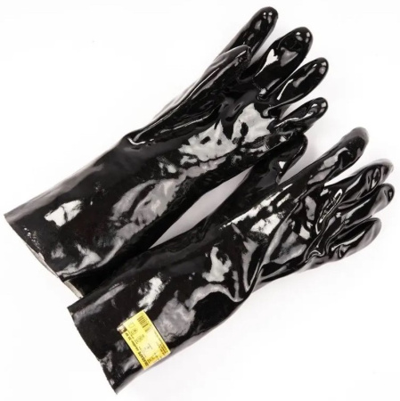 JokaOiler 35SP / PVC-käsine / Puuvillavuori / Sileä pinnoite / Pituus 35cm