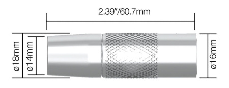 KAASUSUUTIN 14MM 5 KPL KEMPPI