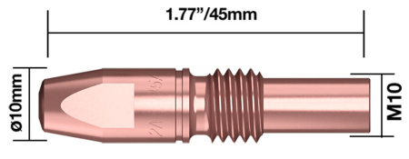 VIRTASUUTIN M10 1,2MM/45MM CRZR 5 KPL PARWELD