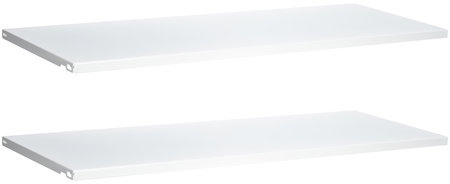 TERÄSHYLLY 800X300MM 2KPL VALKOINEN