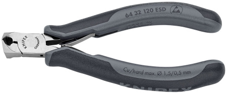 PÄÄTYLEIKKURIT 120MM ELEKTRONIIKKA 64 32 120 ESD