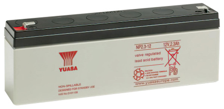 AKKU YUASA SULJETTU 12V/2.3AH 178X34X64