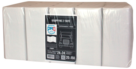 PROTRUCK KÄSIPYYHE Z-TAITE 24X24CM, PAKKAUS 20X150KPL, MM. KATRI