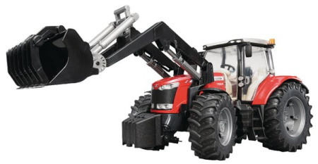 MF 7624 etukuormaajalla