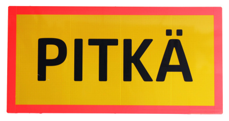 HCT KILPI - PITKÄ, HEIJASTAVA ALUM. 1000X500MM
